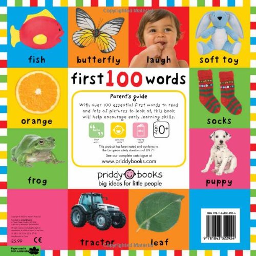 Baby's first 100 words hot sale book